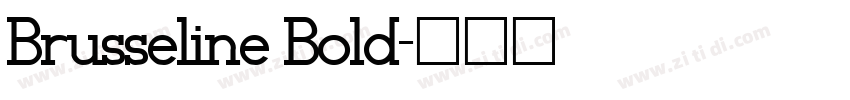 Brusseline Bold字体转换